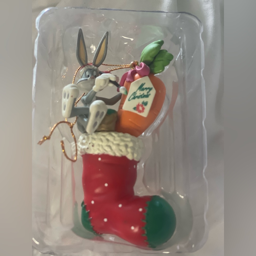 Bugs Bunny Christmas Stocking Ornament Looney Tunes Vintage 1998 Hong Kong